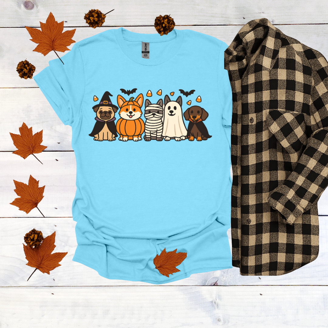Dogs in Halloween Costumes T-Shirt