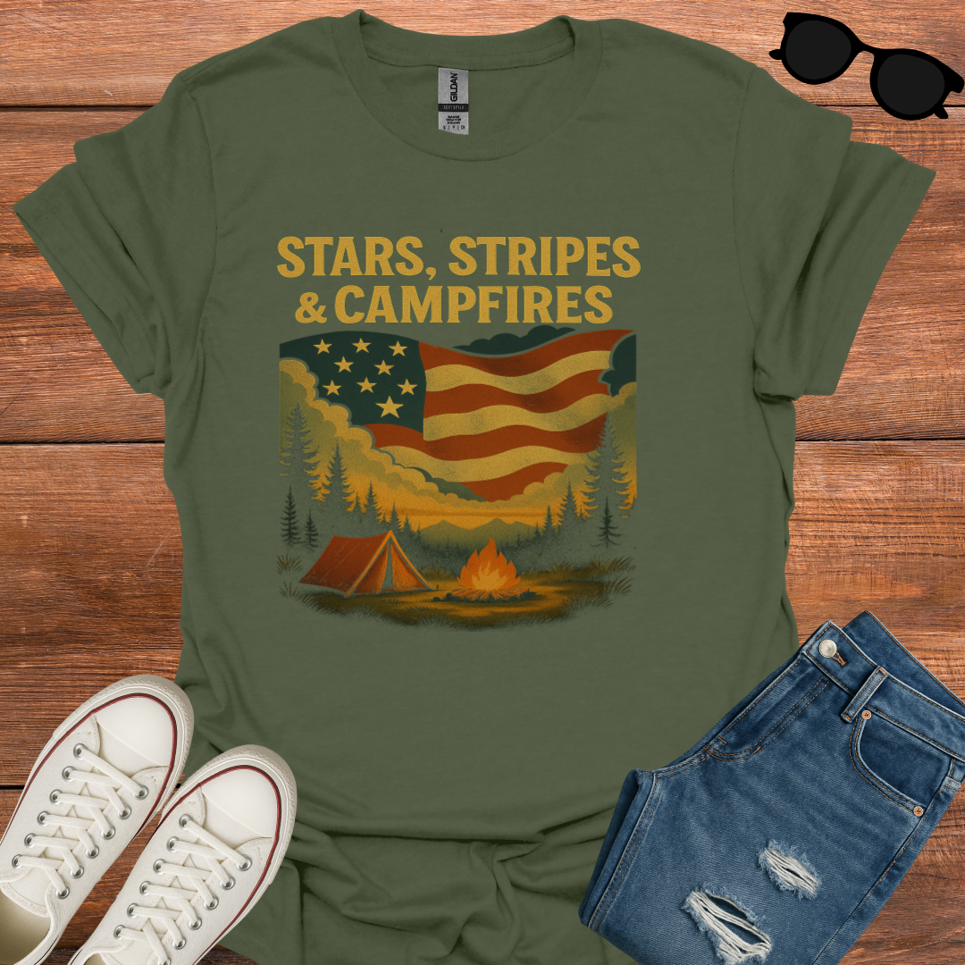Stars, Stripes & Campfires T-Shirt