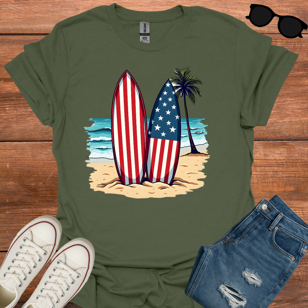 Beach Patriotism T-Shirt