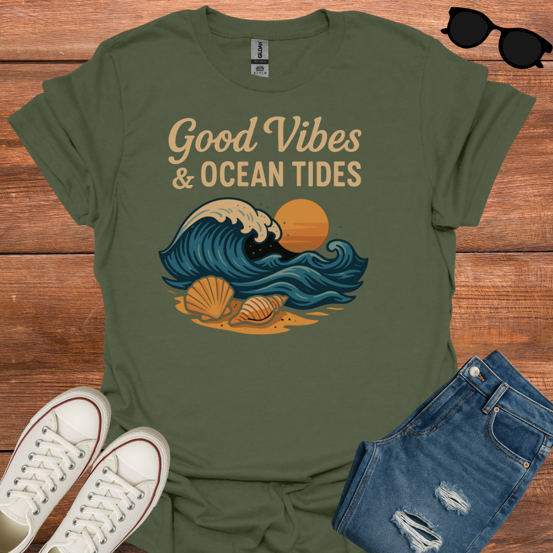 Good Vibes And Ocean Tides T-Shirt