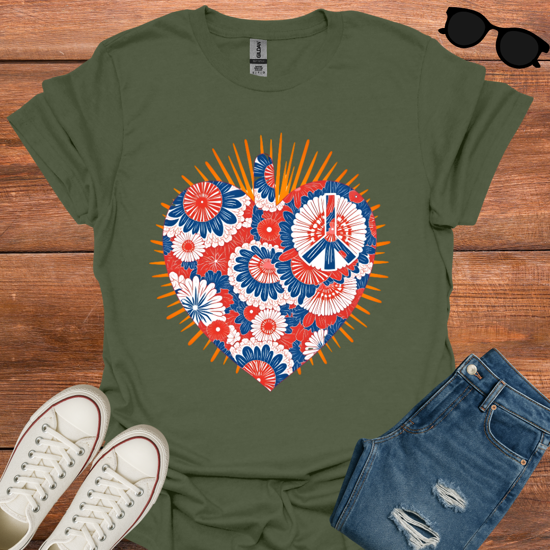 Patriotic Heart T-Shirt