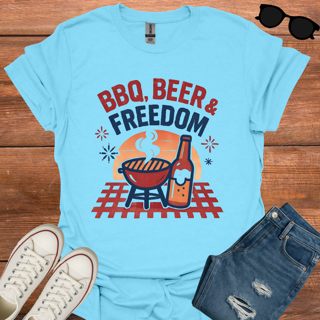 BBQ, BEER & FREEDOM T-Shirt