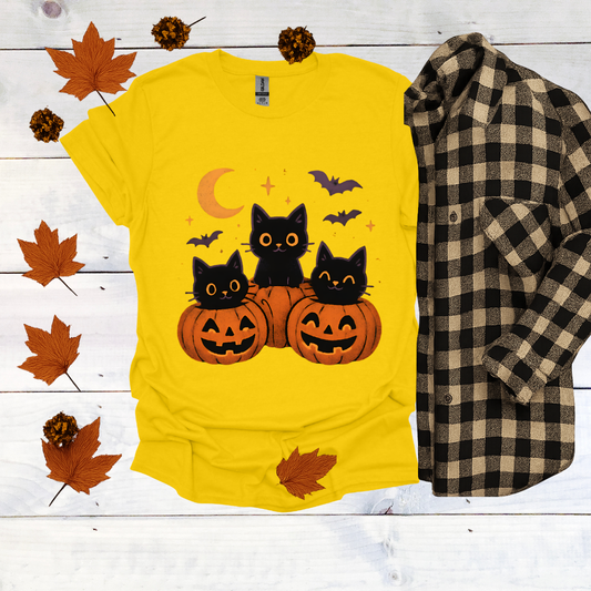 Halloween Cats Jack-o'-lantern T-Shirt