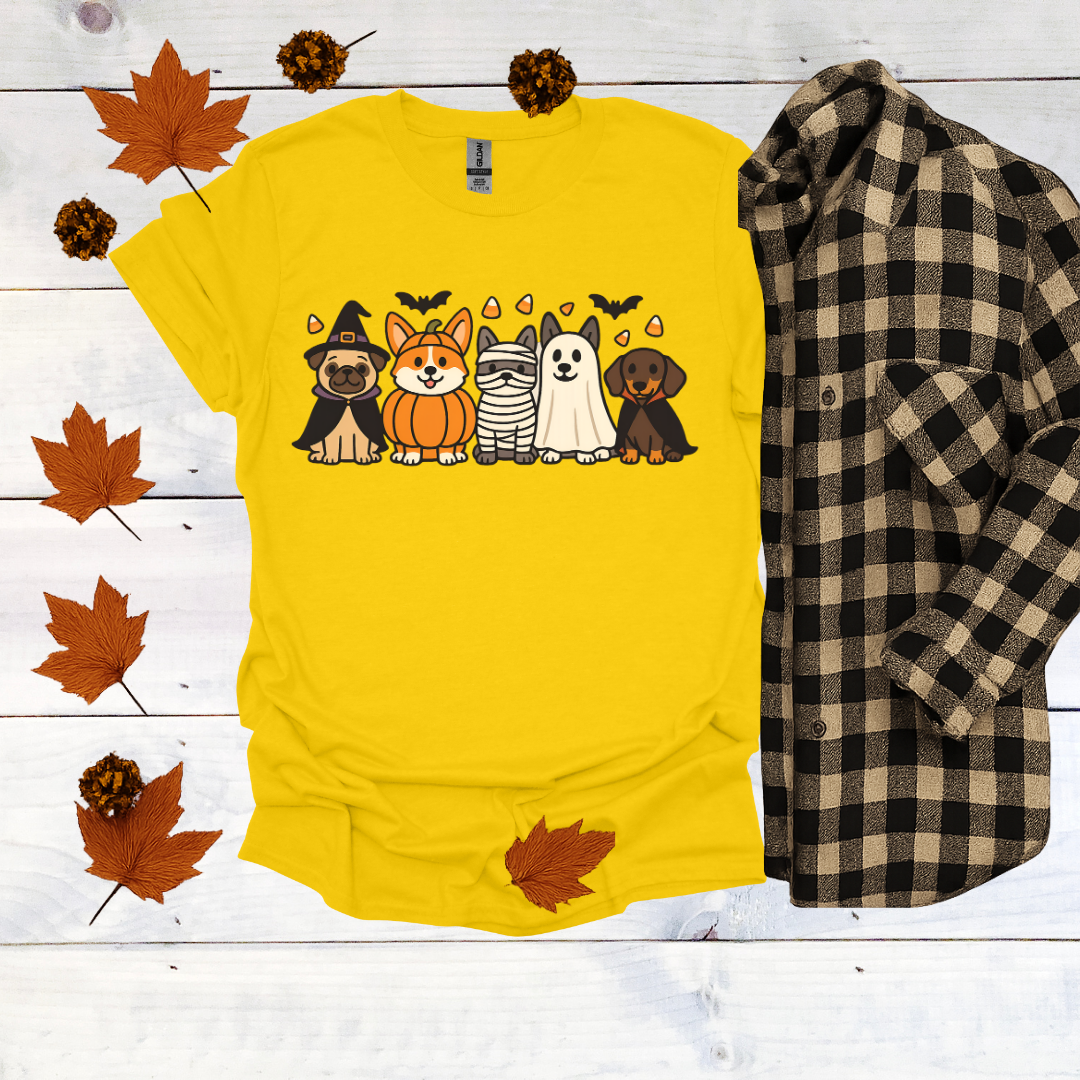 Dogs in Halloween Costumes T-Shirt