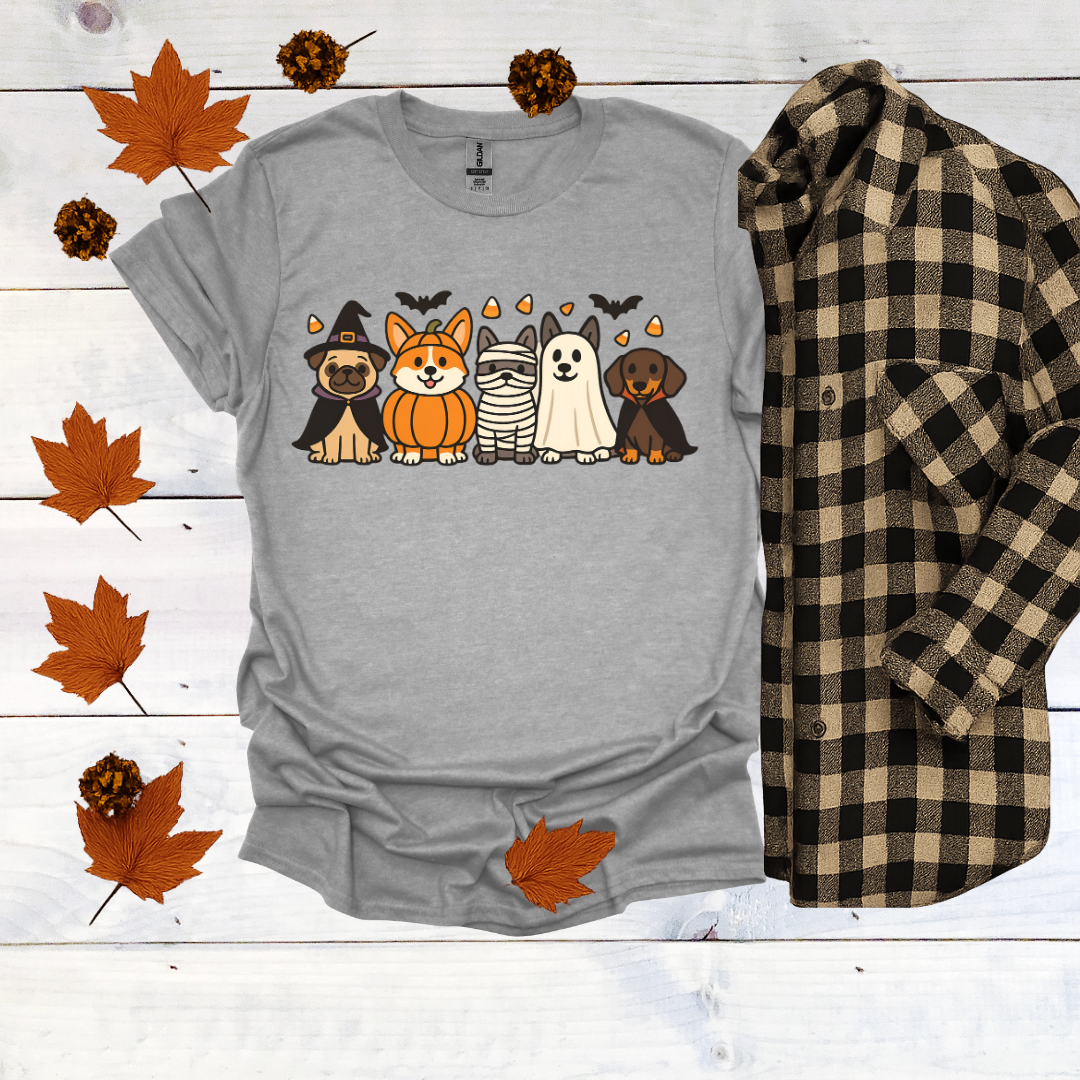 Dogs in Halloween Costumes T-Shirt