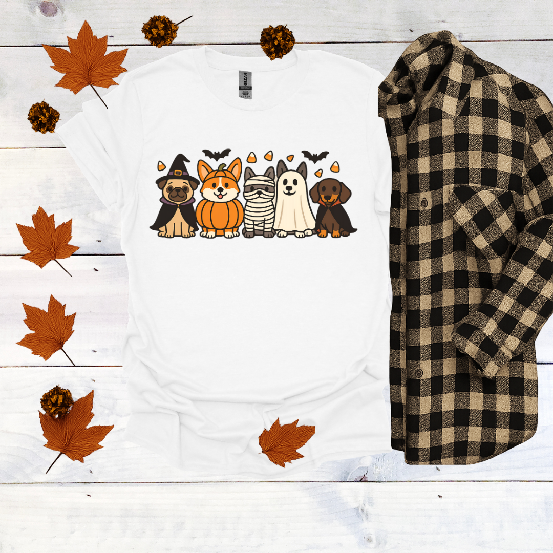 Dogs in Halloween Costumes T-Shirt