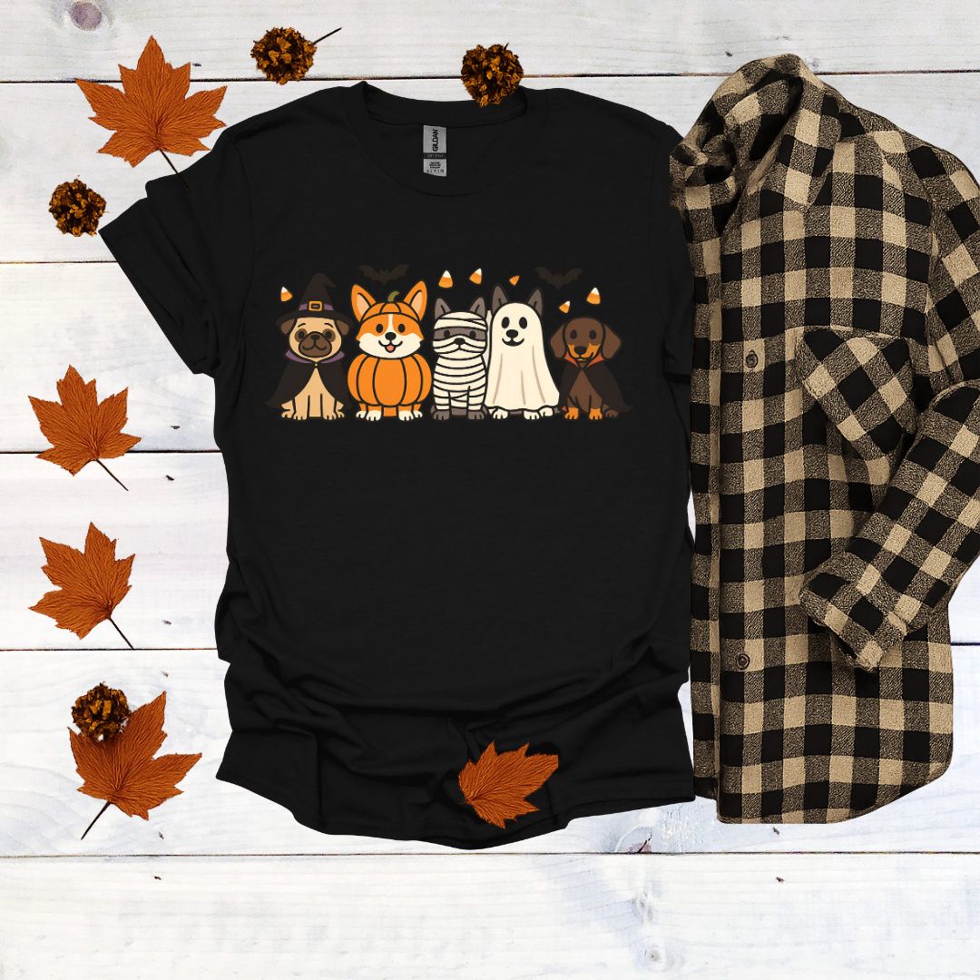 Dogs in Halloween Costumes T-Shirt