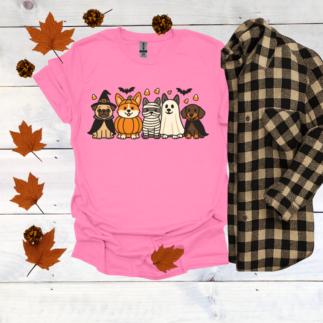 Dogs in Halloween Costumes T-Shirt