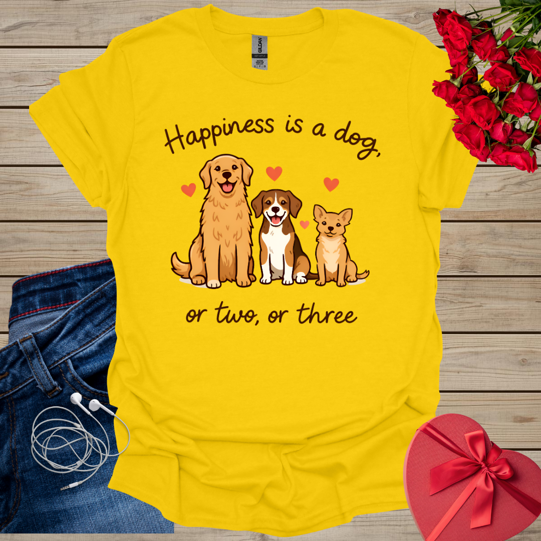 Hapiness Is Dog T-Shirt