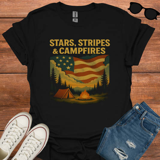 Stars, Stripes & Campfires T-Shirt
