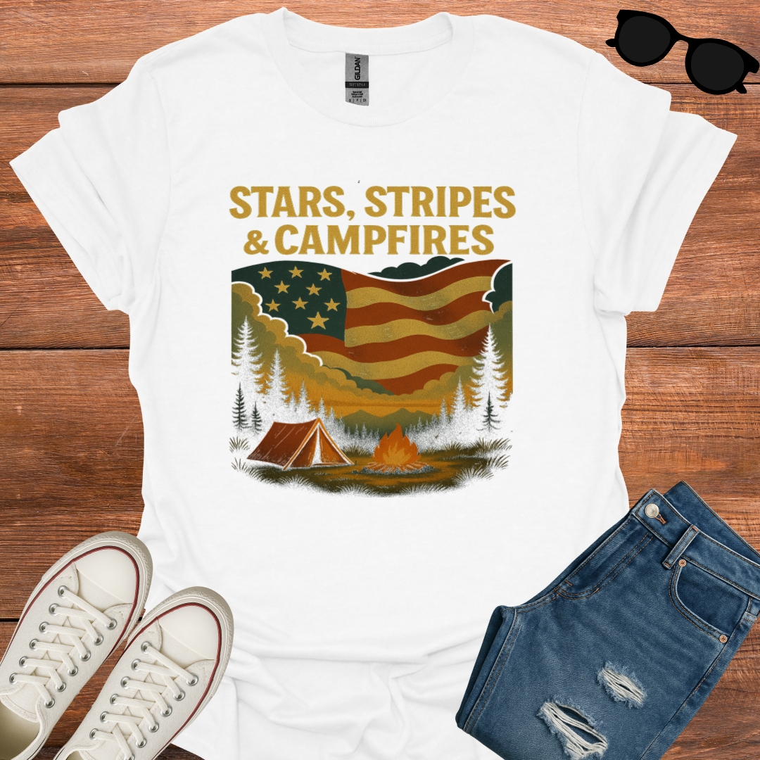 Stars, Stripes & Campfires T-Shirt