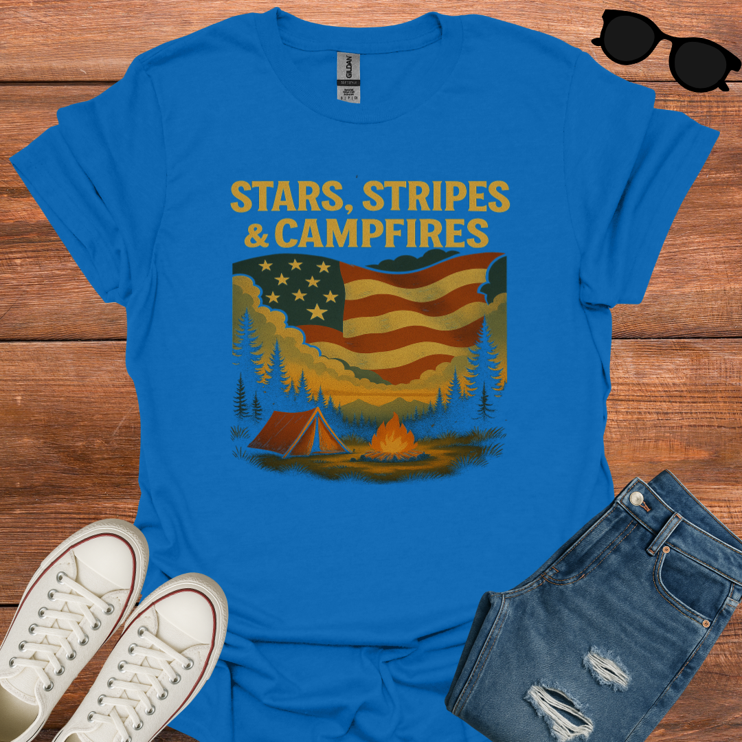 Stars, Stripes & Campfires T-Shirt