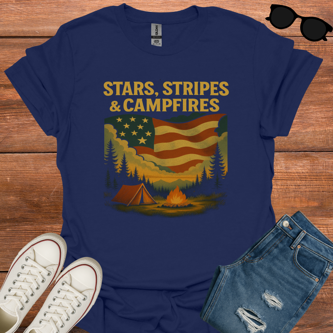 Stars, Stripes & Campfires T-Shirt