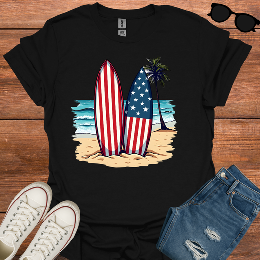 Beach Patriotism T-Shirt