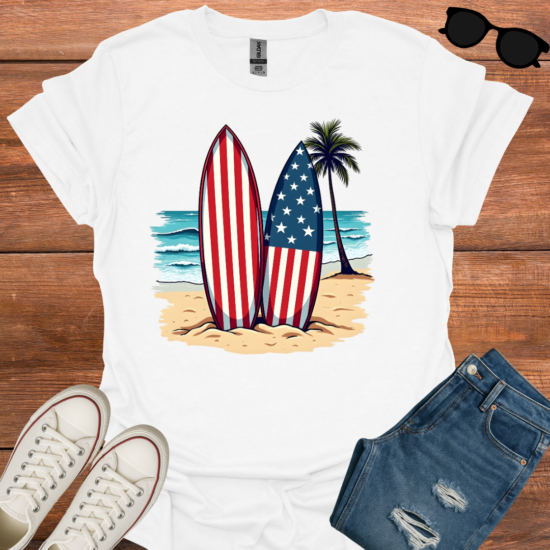 Beach Patriotism T-Shirt