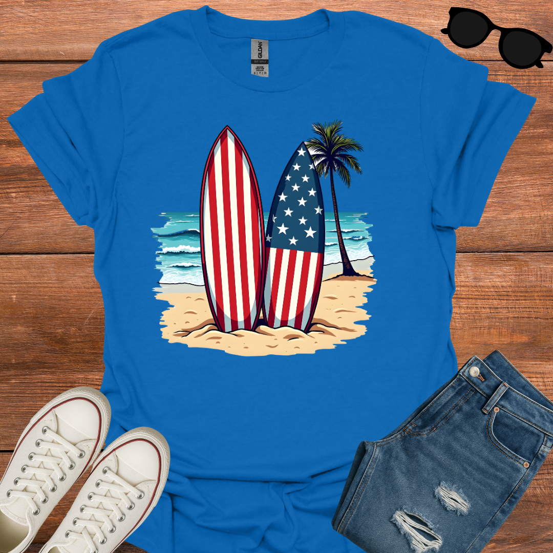 Beach Patriotism T-Shirt