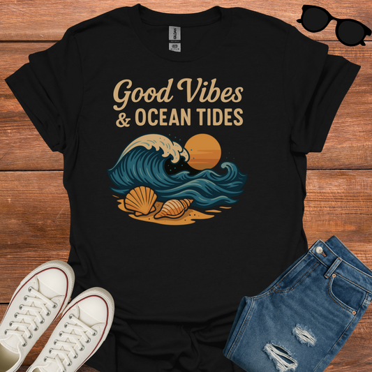 Good Vibes And Ocean Tides T-Shirt