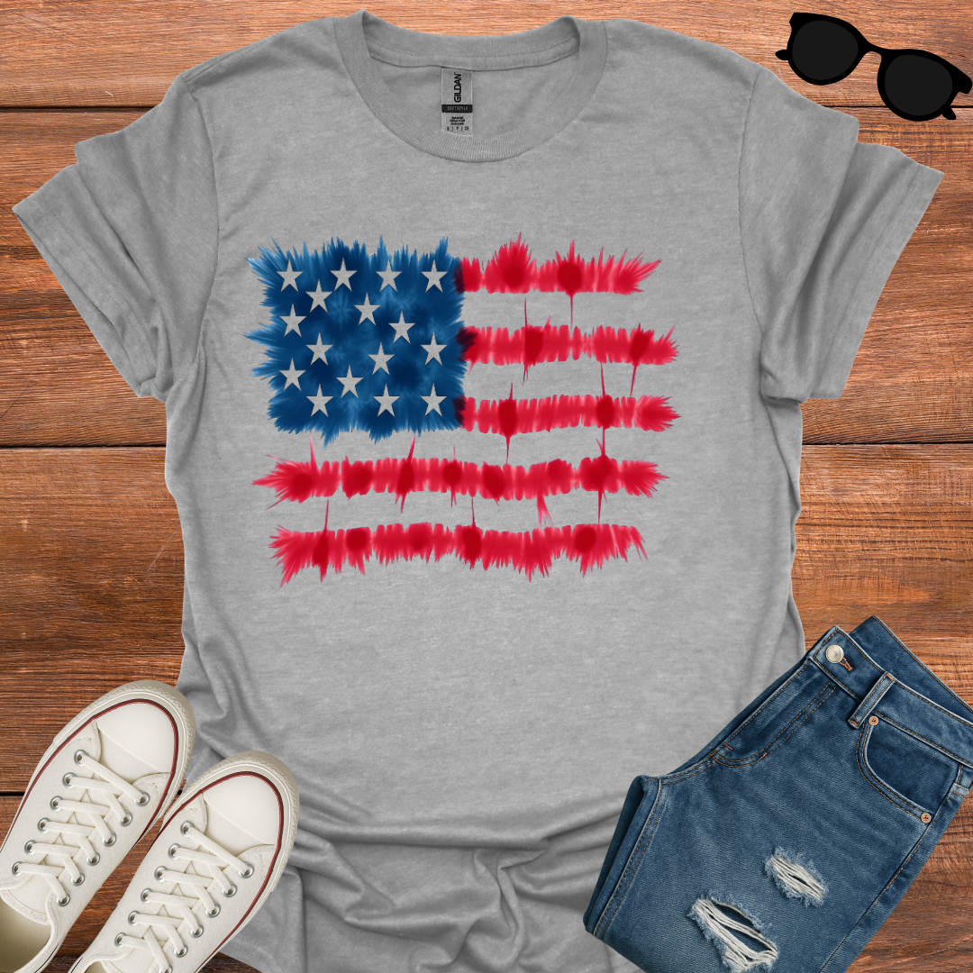 USA Geometric Flag T-Shirt
