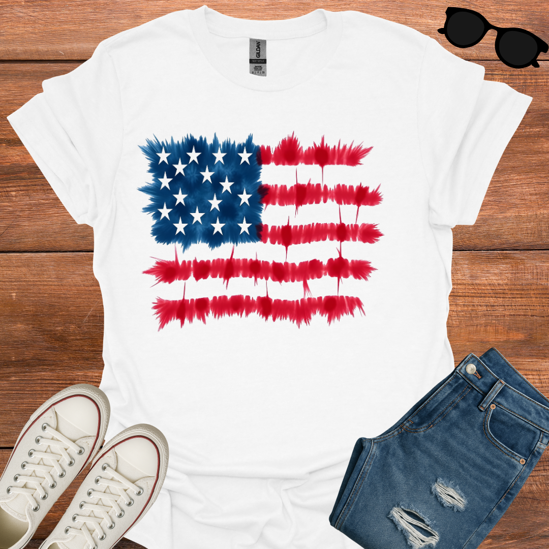 USA Geometric Flag T-Shirt