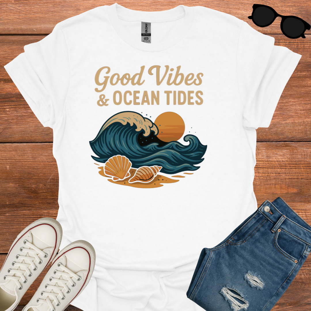 Good Vibes And Ocean Tides T-Shirt