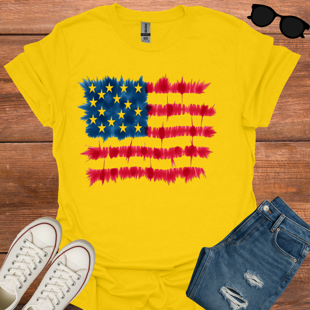 USA Geometric Flag T-Shirt