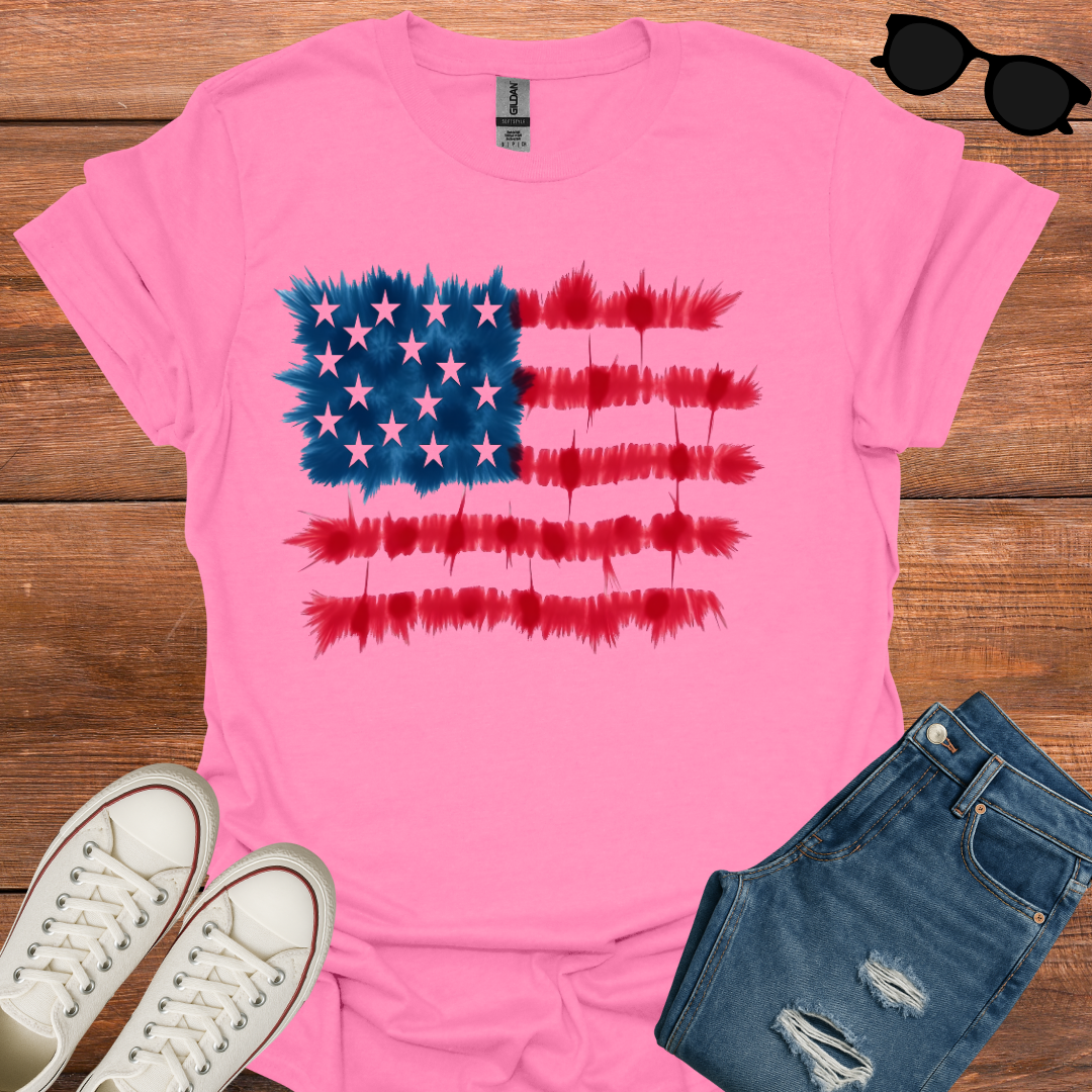 USA Geometric Flag T-Shirt