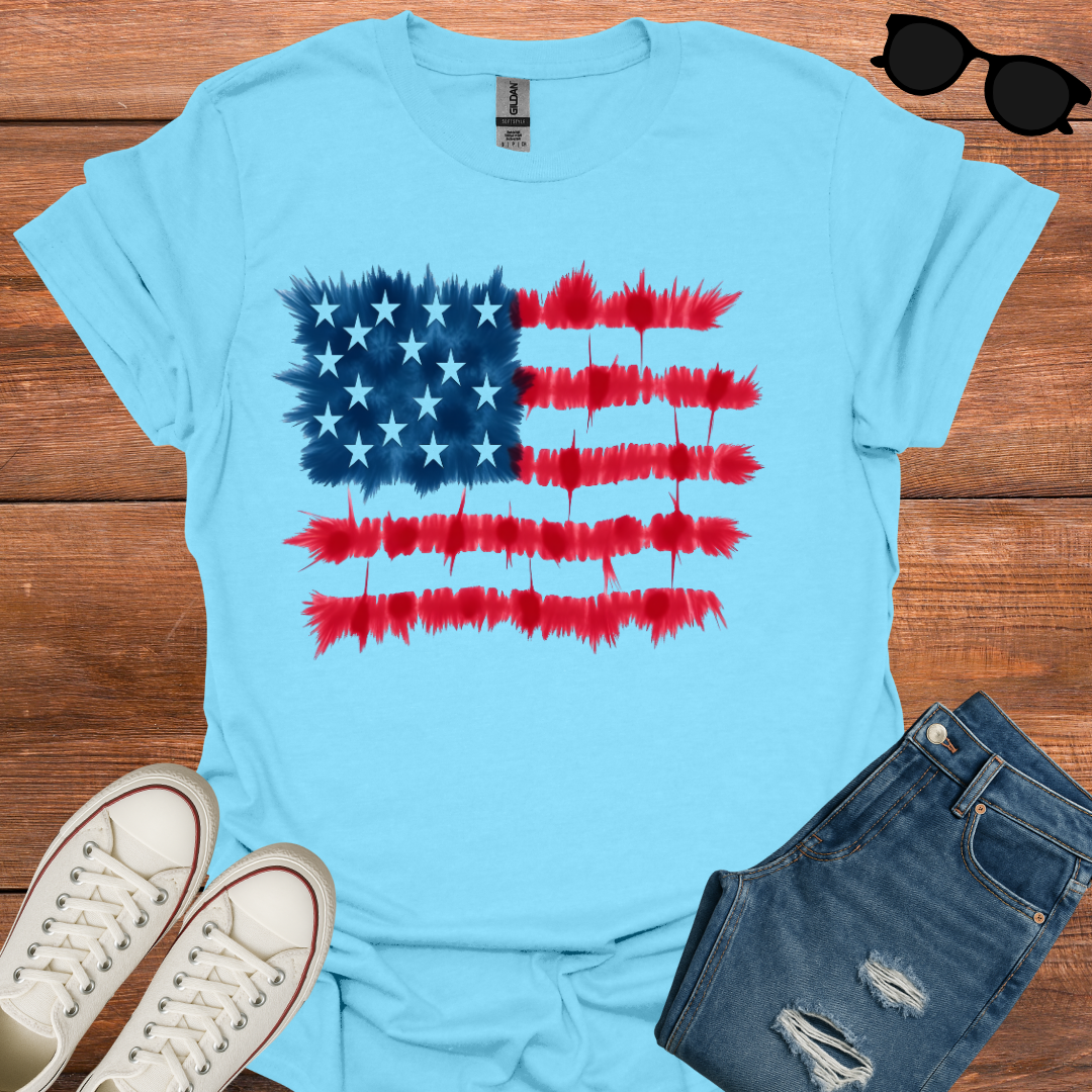 USA Geometric Flag T-Shirt