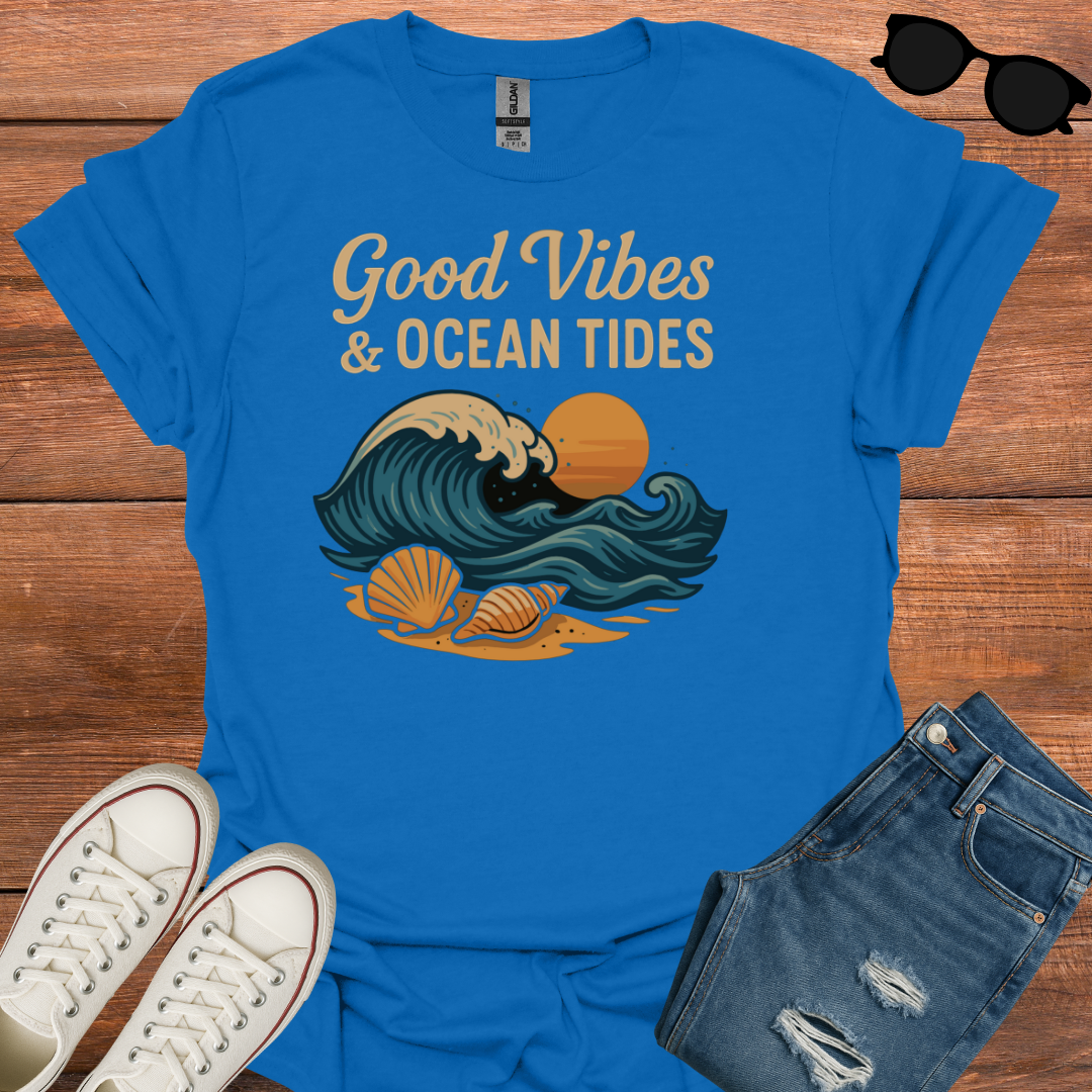 Good Vibes And Ocean Tides T-Shirt