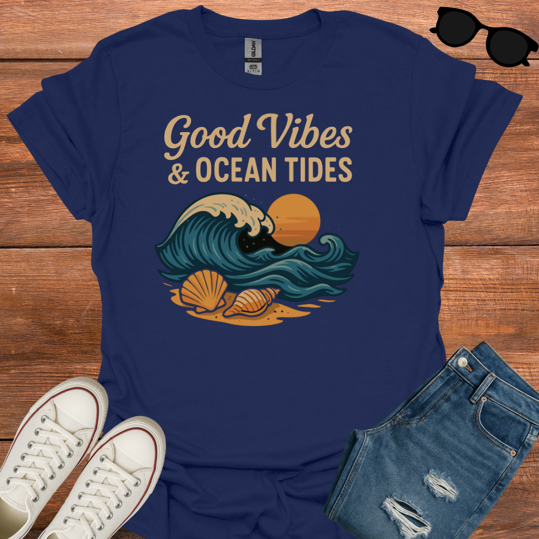 Good Vibes And Ocean Tides T-Shirt