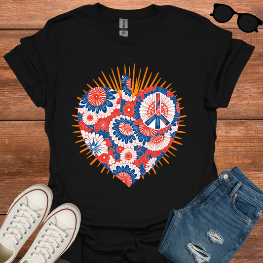 Patriotic Heart T-Shirt