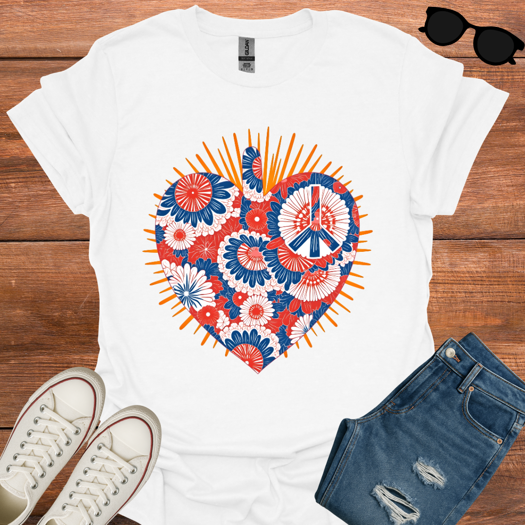 Patriotic Heart T-Shirt
