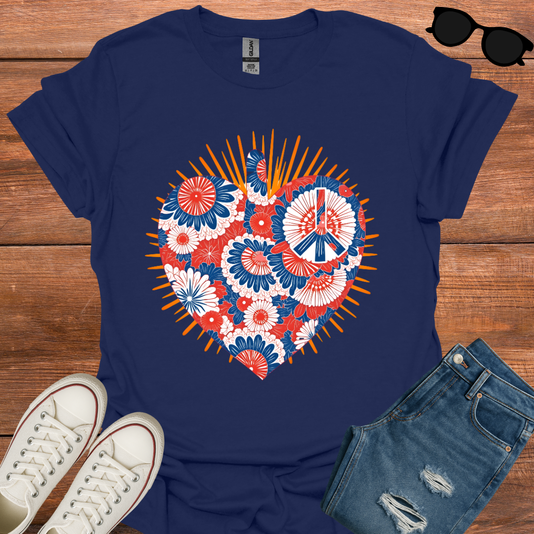 Patriotic Heart T-Shirt