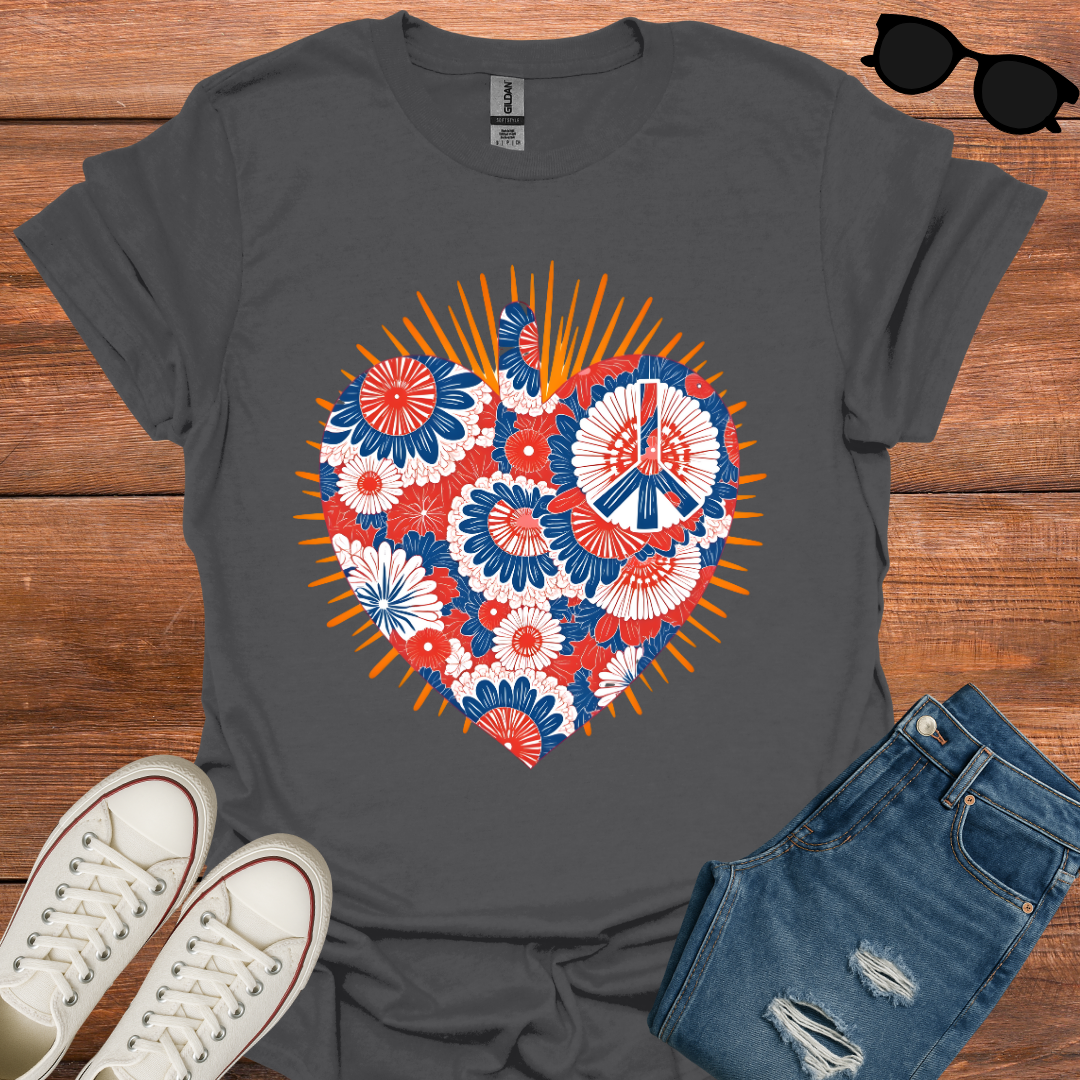 Patriotic Heart T-Shirt