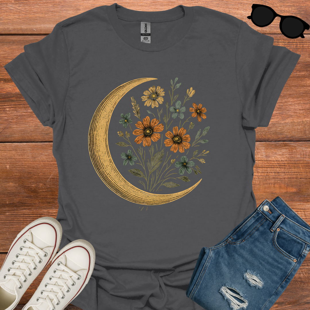 Crest And Flower T-Shirt