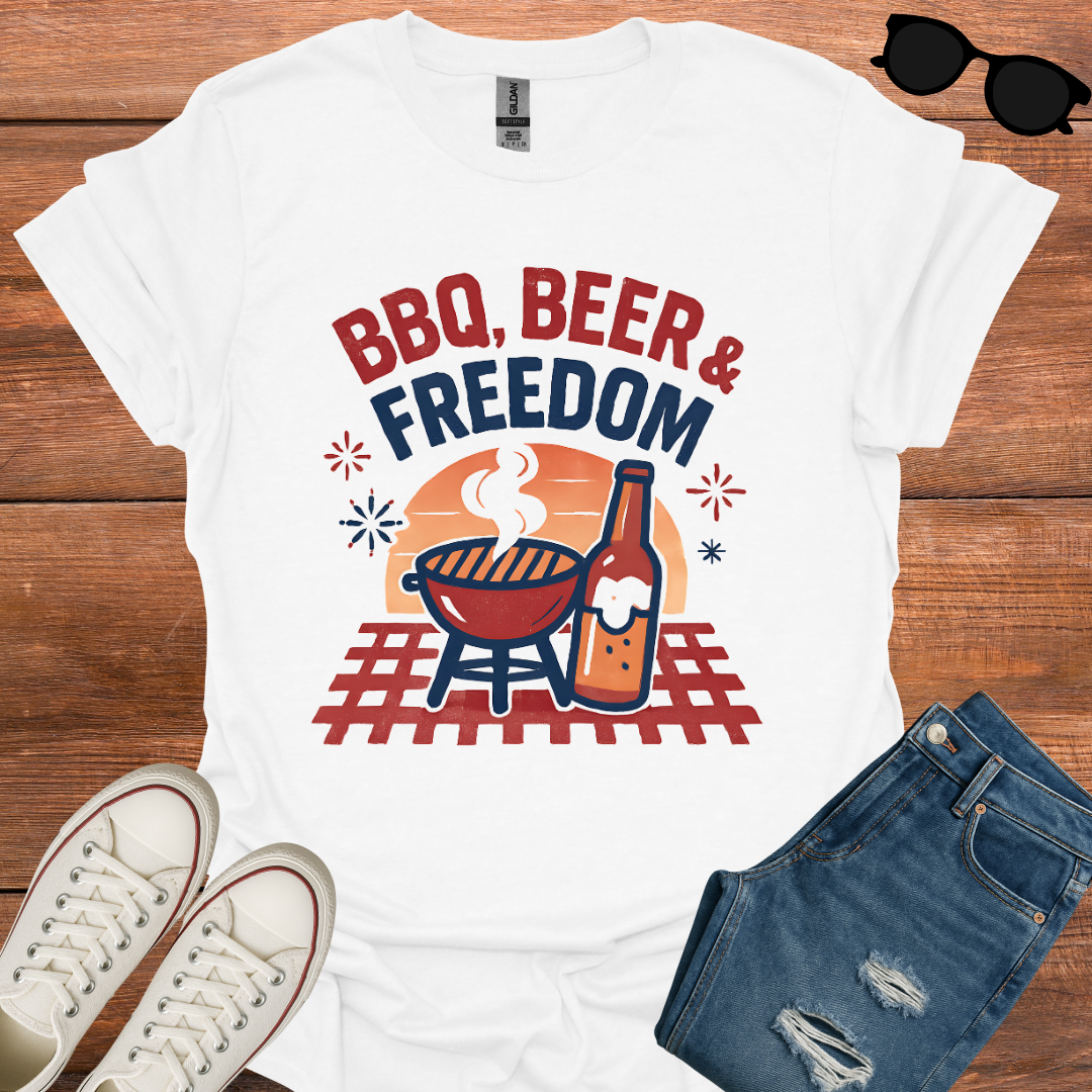 BBQ, BEER & FREEDOM T-Shirt