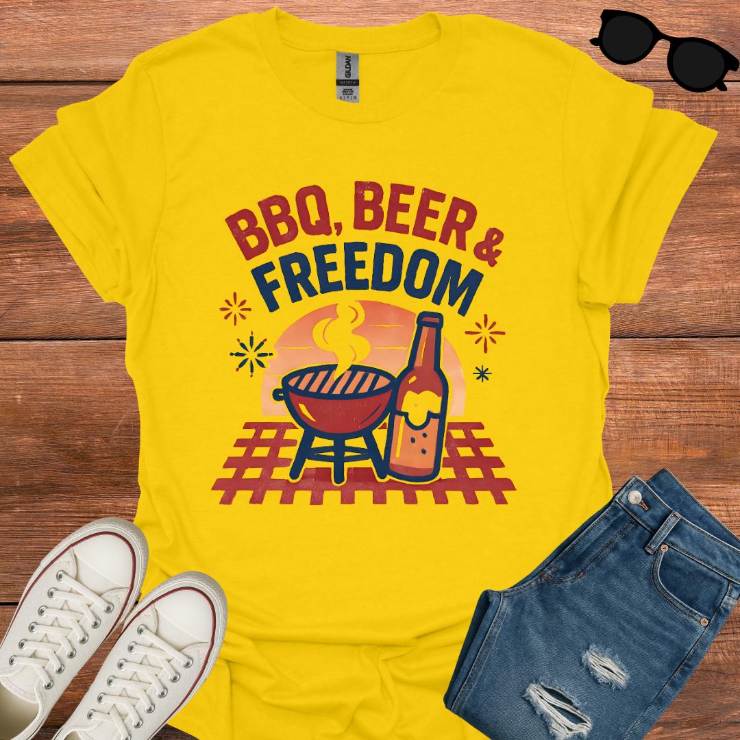 BBQ, BEER & FREEDOM T-Shirt