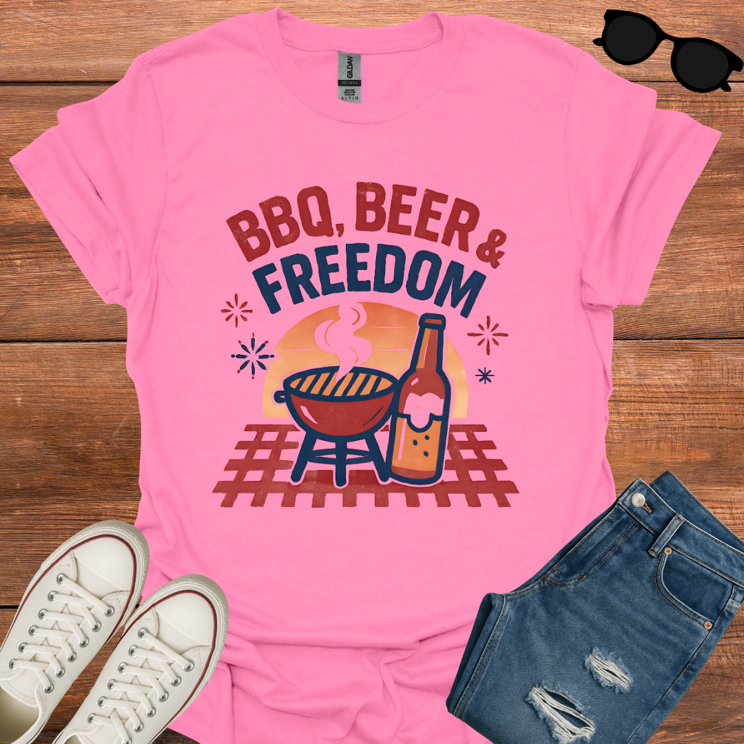 BBQ, BEER & FREEDOM T-Shirt
