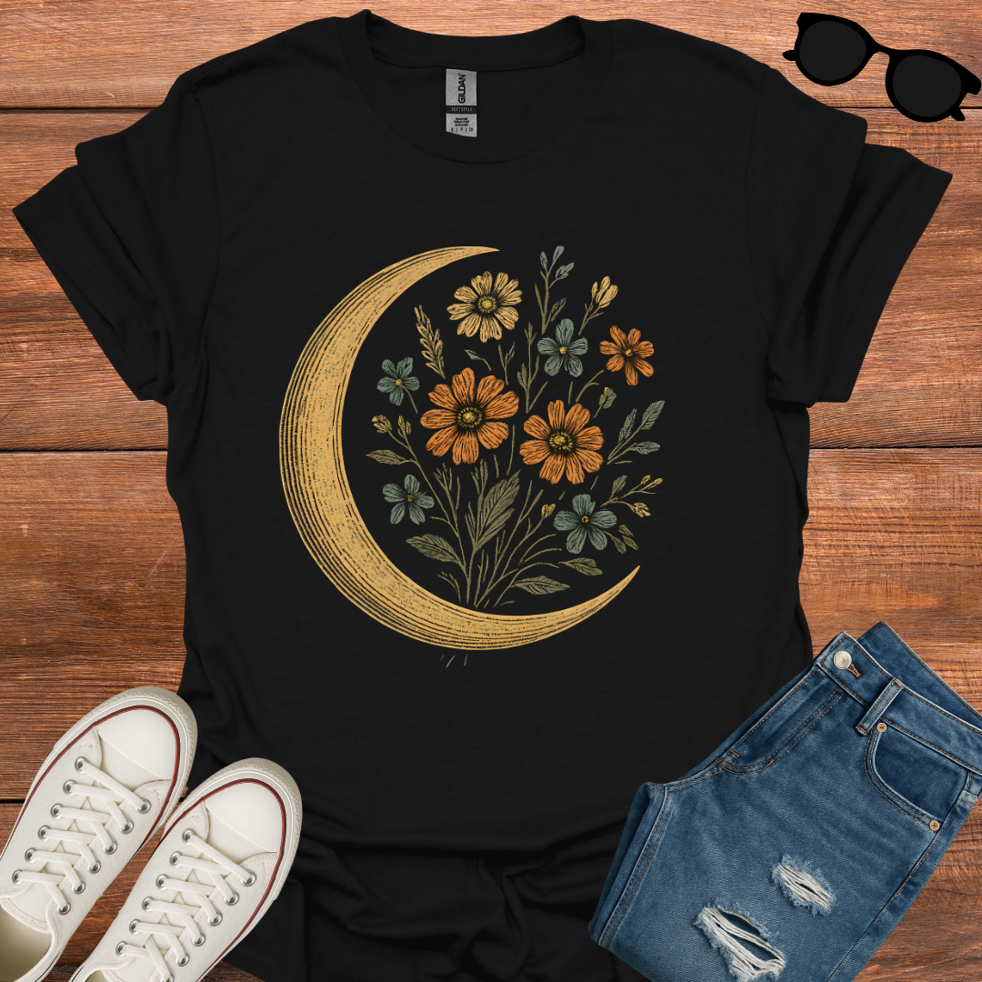 Crest And Flower T-Shirt