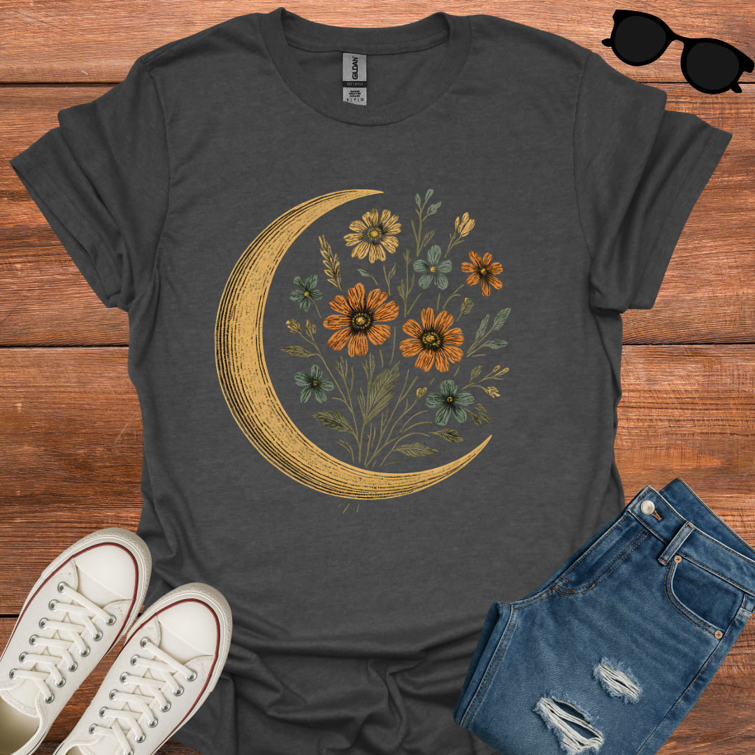 Crest And Flower T-Shirt