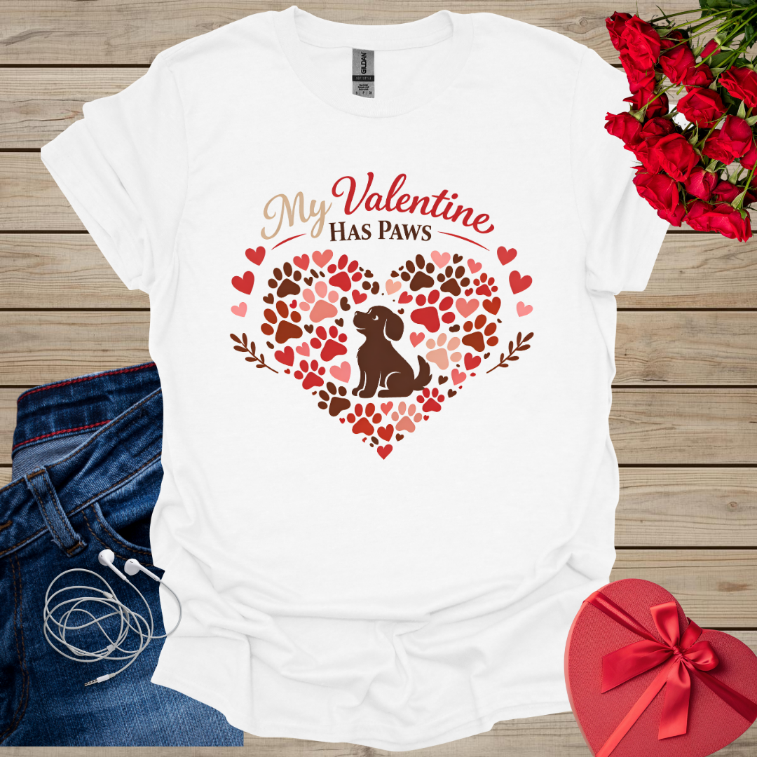 My Valentine Has Paws T-Shirt