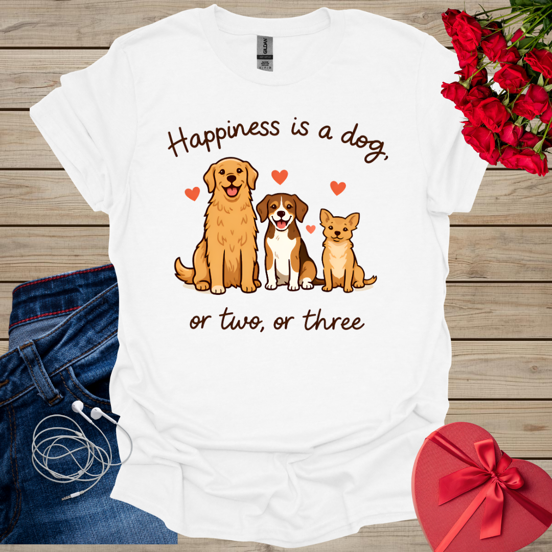 Hapiness Is Dog T-Shirt