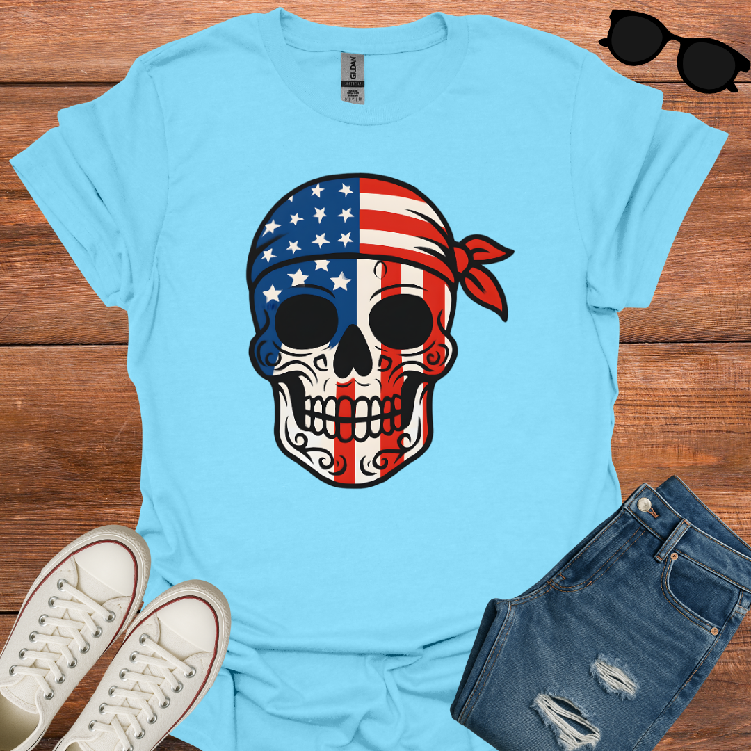 American Flag Skull T-Shirt